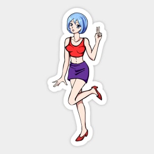 crypto - NFT - manga girl – Kryptine - [Kryptine 1] [1111000] Sticker